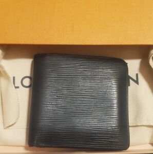 Louis Vuitton Navy Textured Wallet